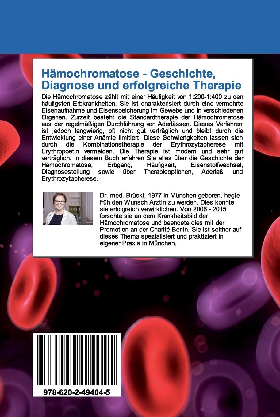 Rückseitencover Hämochromatose - Geschichte, Diagnose und erfolgreiche Therapie