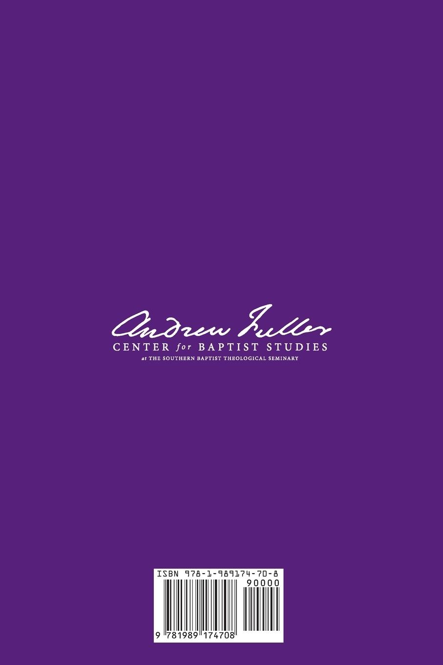 Rückseitencover The Journal of Andrew Fuller Studies 1 (September 2020)