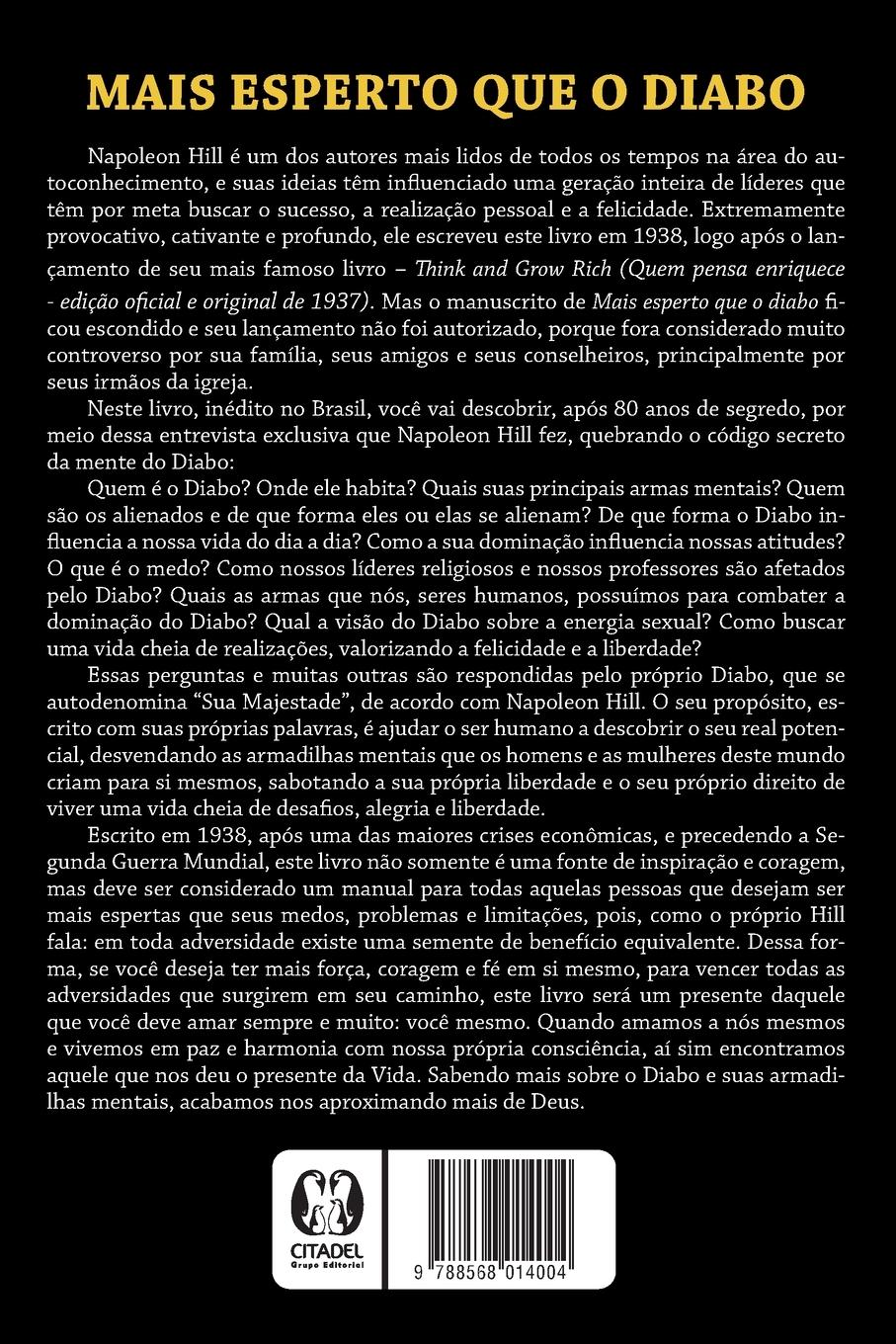 Rückseitencover Mais esperto que o Diabo