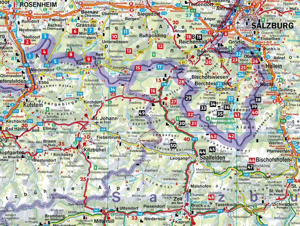 Beispielinhalt (Bild) Berchtesgadener und Chiemgauer Wanderberge