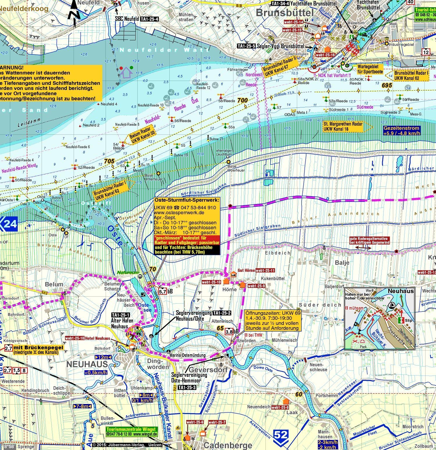 Beispielinhalt (Bild) TourenAtlas TA1 Schleswig-Holstein-Unterelbe