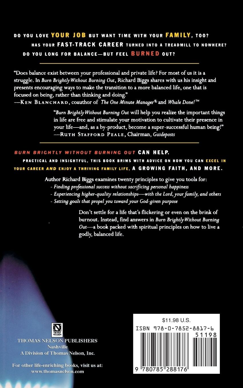 Rückseitencover Burn Brightly Without Burning Out