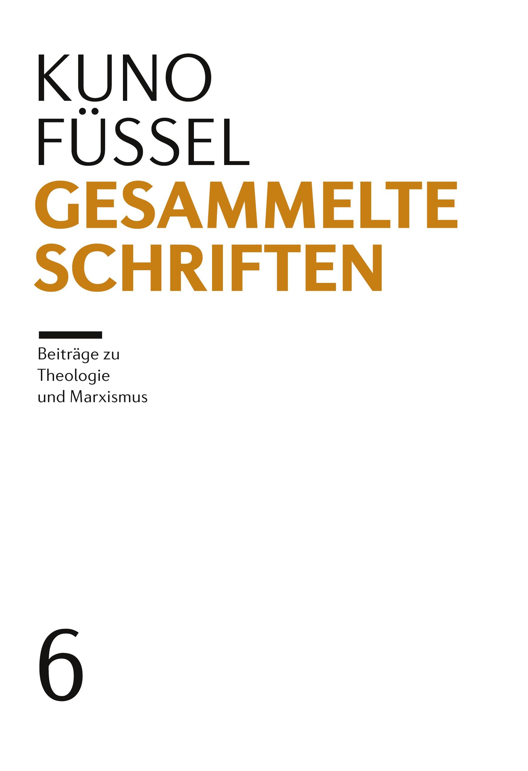 Vorderes Coverbild Gesammelte Schriften