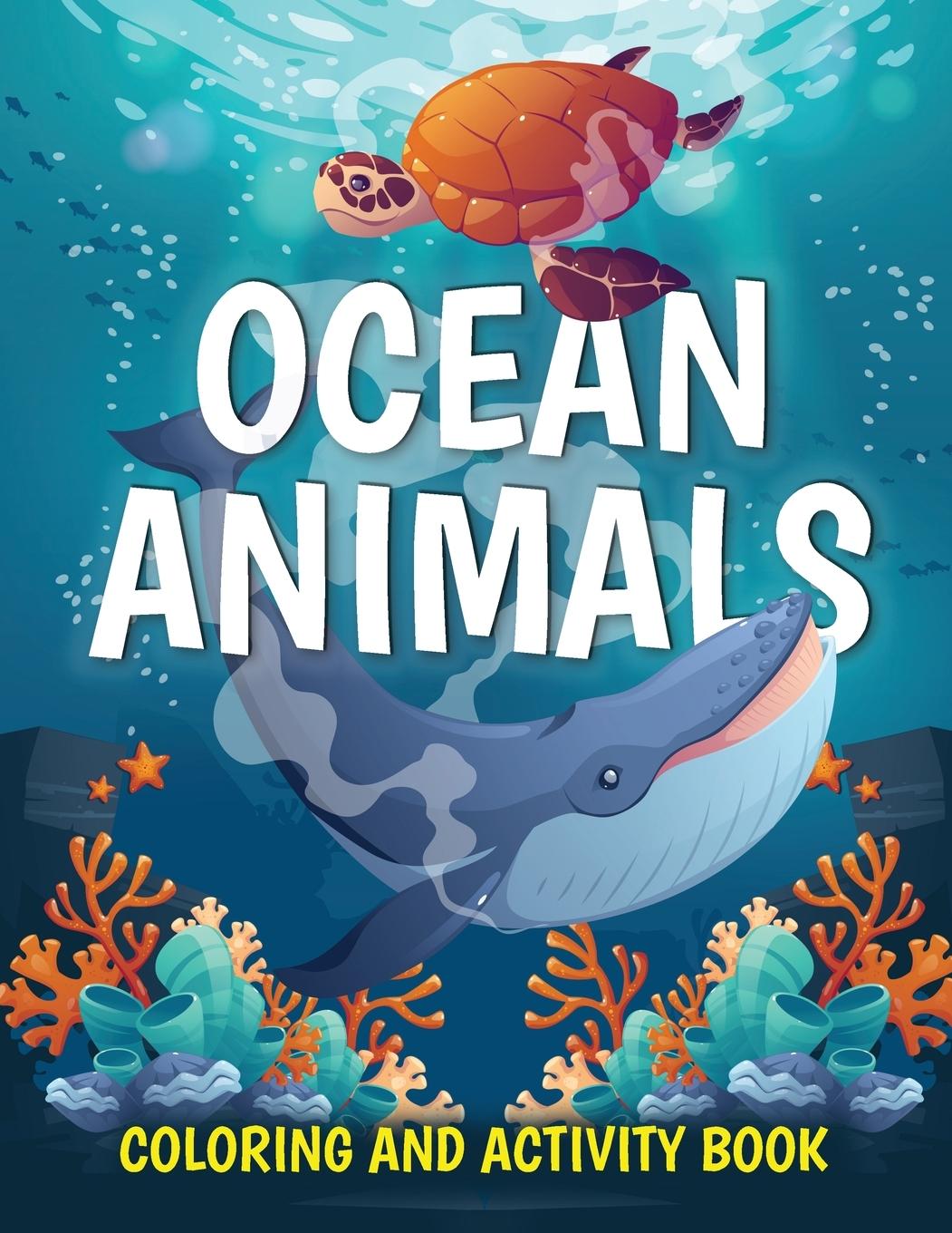 Vorderes Coverbild Ocean Animals Coloring and Activity Book
