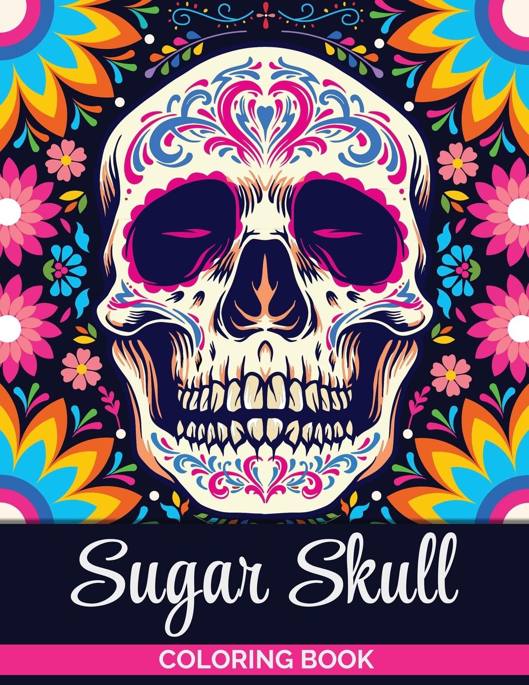 Vorderes Coverbild Sugar Skulls Coloring Book
