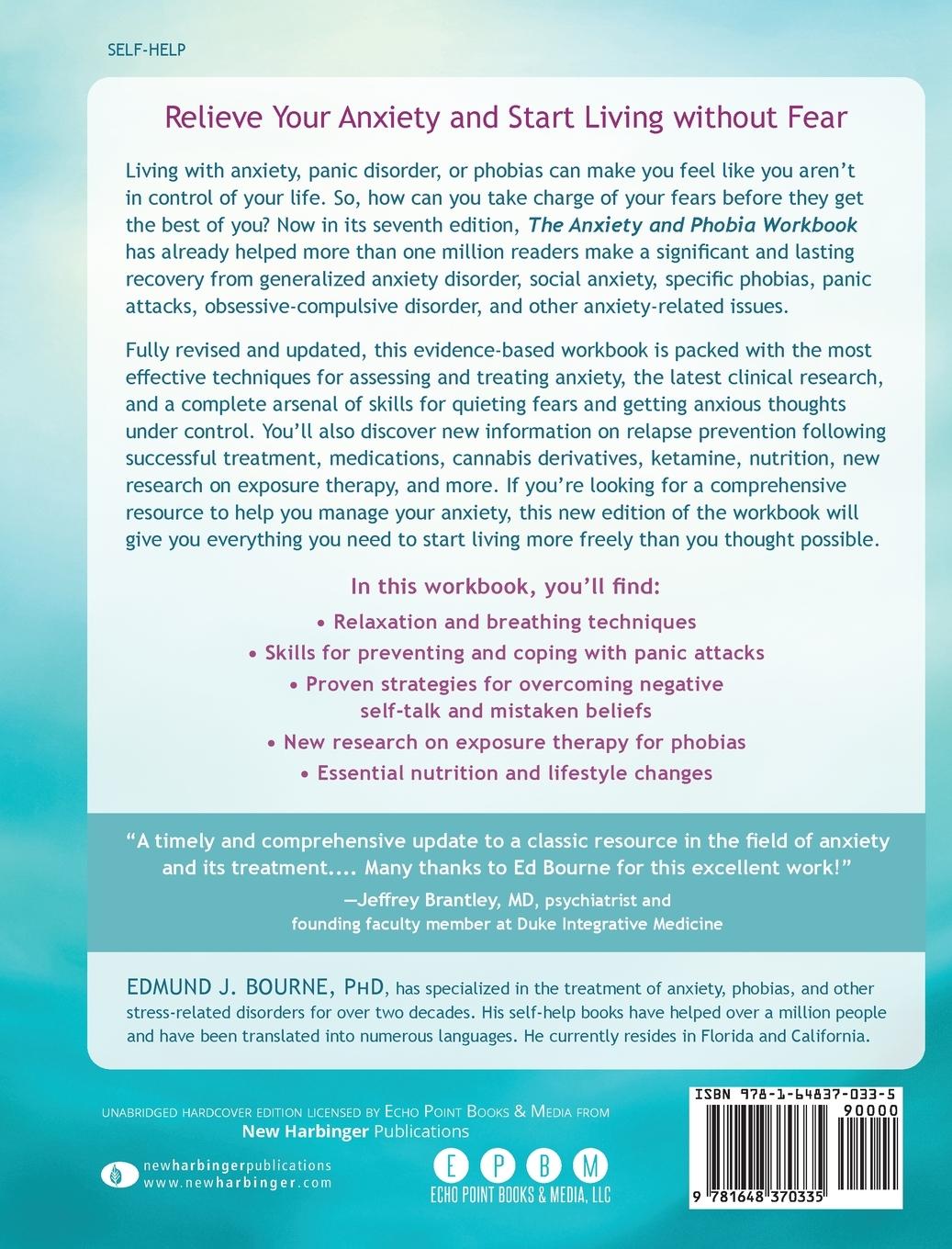 Rückseitencover The Anxiety and Phobia Workbook