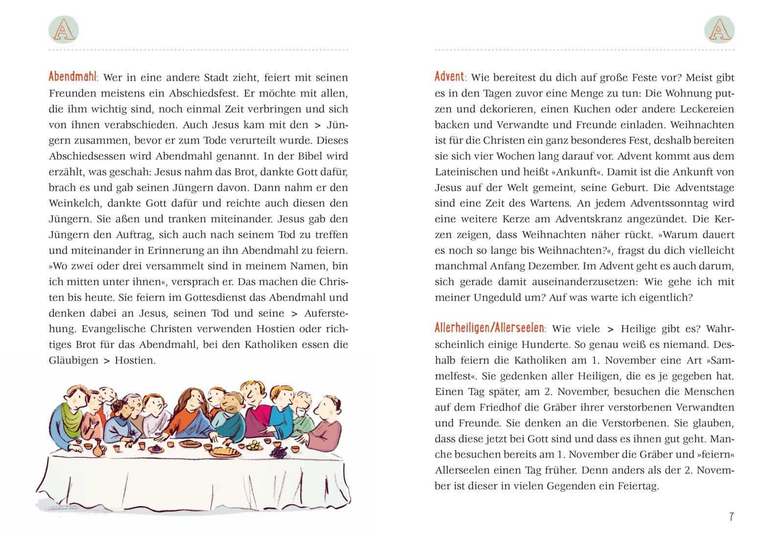 Beispielinhalt (Bild) Das kleine Lexikon des Glaubens