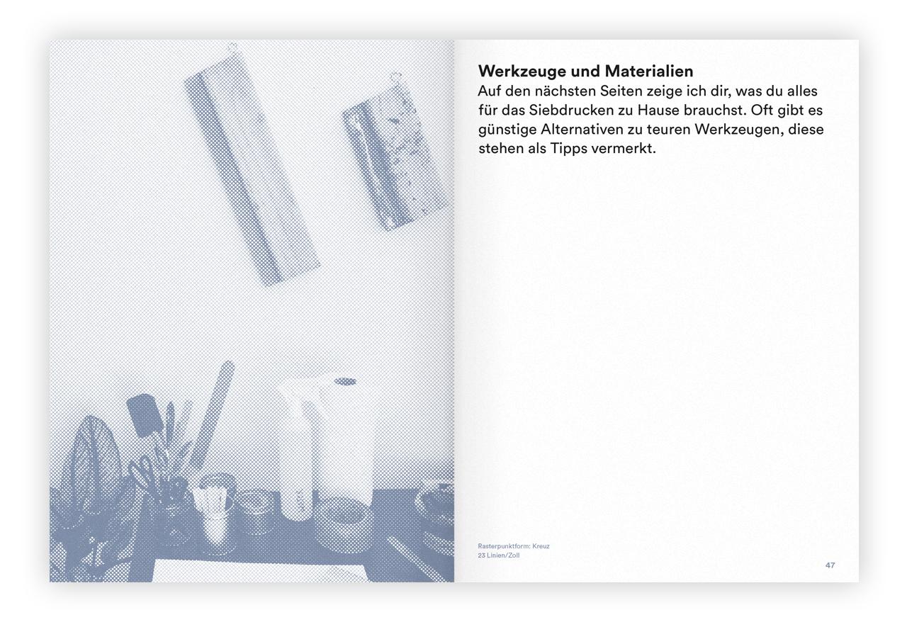 Beispielinhalt (Bild) Siebdruck zu Hause