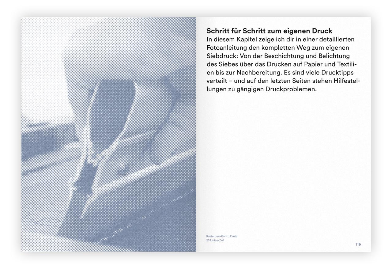 Beispielinhalt (Bild) Siebdruck zu Hause