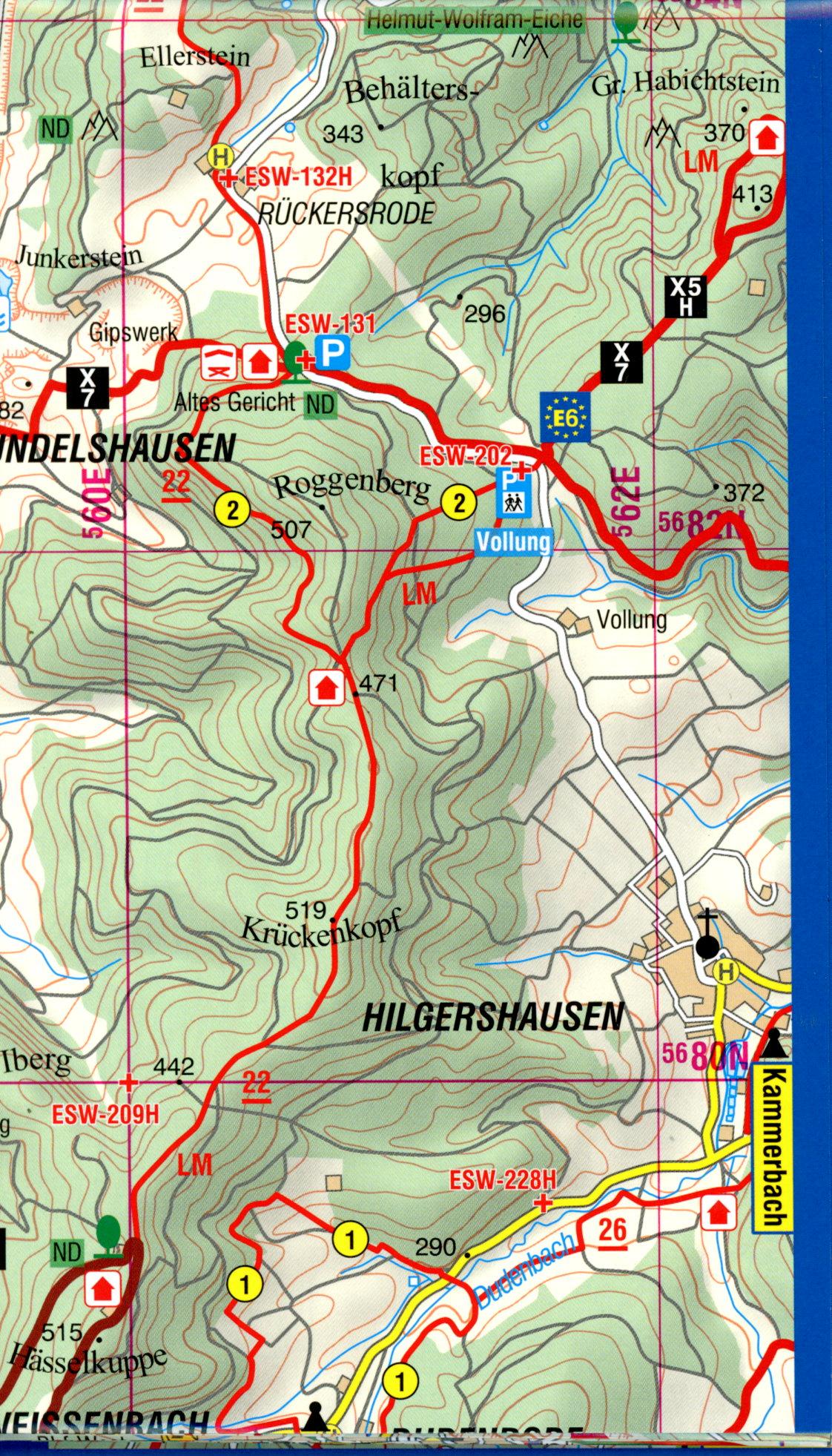 Beispielinhalt (Bild) GrimmSteig 1:33 000