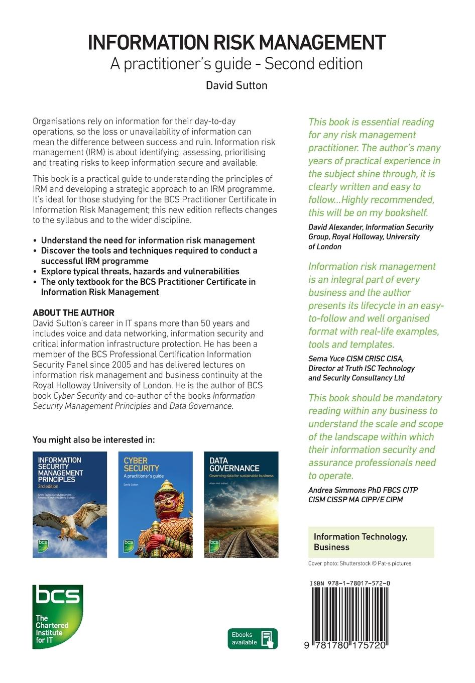 Rückseitencover Information Risk Management