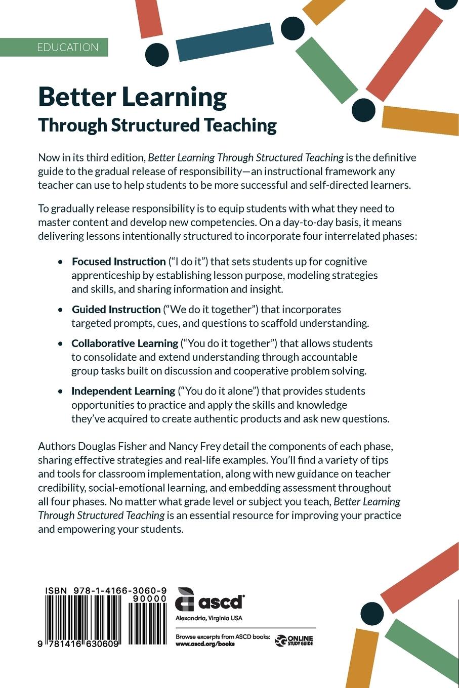 Rückseitencover Better Learning Through Structured Teaching