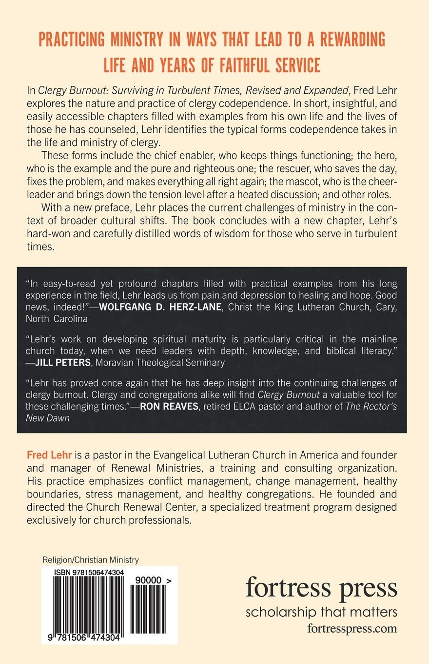 Rückseitencover Clergy Burnout, Revised and Expanded