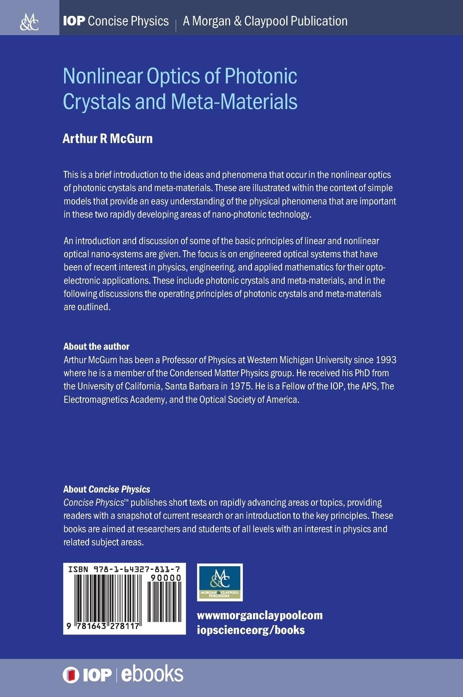 Rückseitencover Nonlinear Optics of Photonic Crystals and Meta-Materials