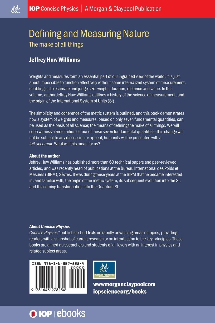 Rückseitencover Defining and Measuring Nature: The Make of All Things