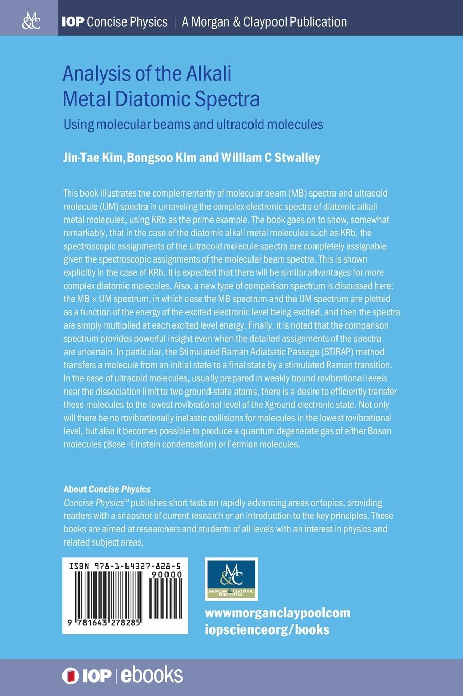 Rückseitencover Analysis of Alkali Metal Diatomic Spectra: Using Molecular Beams and Ultracold Molecules