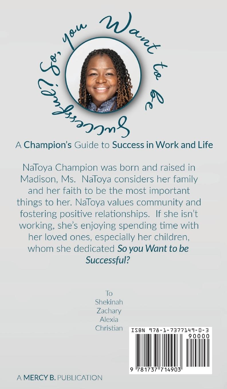 Rückseitencover So You Want To Be Successful?