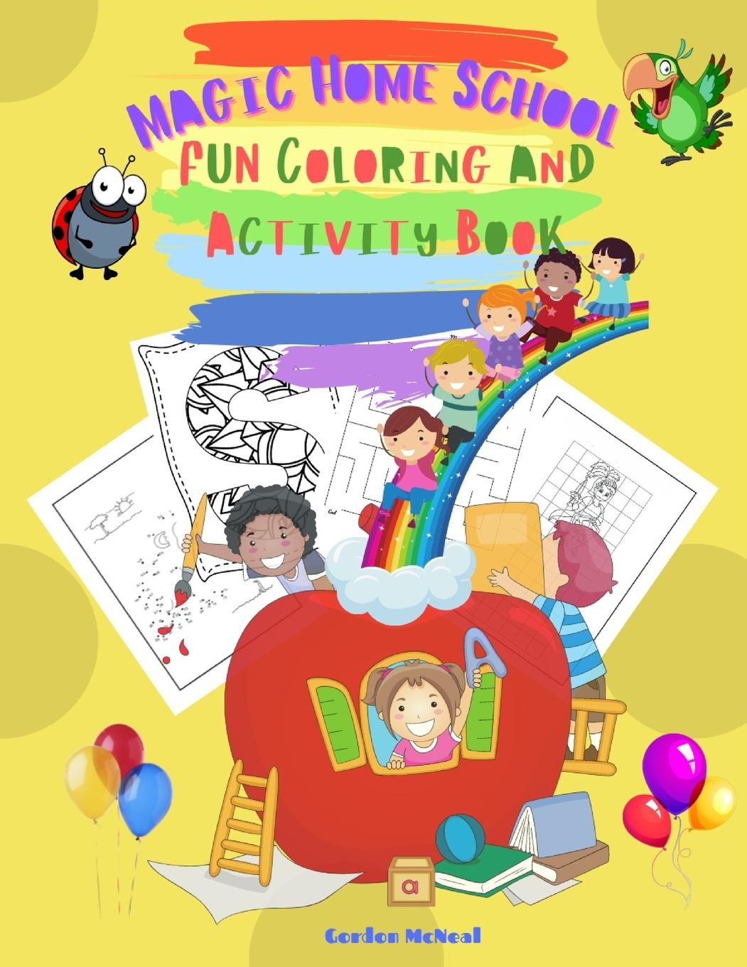 Vorderes Coverbild Magic Home School Fun Coloring and Activity Book