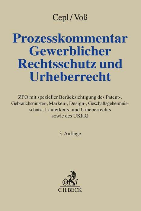 Vorderes Coverbild Prozesskommentar Gewerblicher Rechtsschutz und Urheberrecht