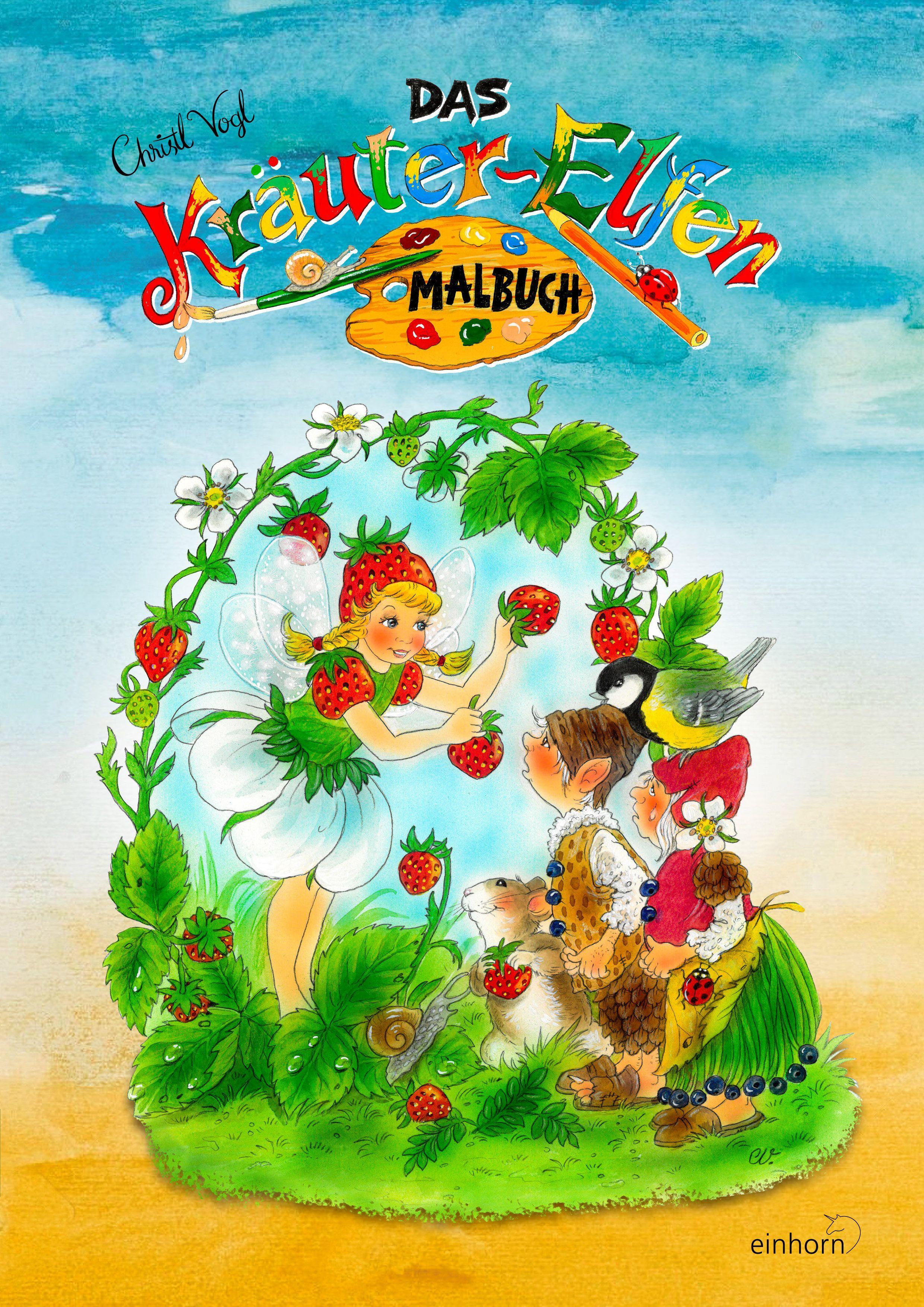 Vorderes Coverbild Das Kräuter-Elfen Malbuch