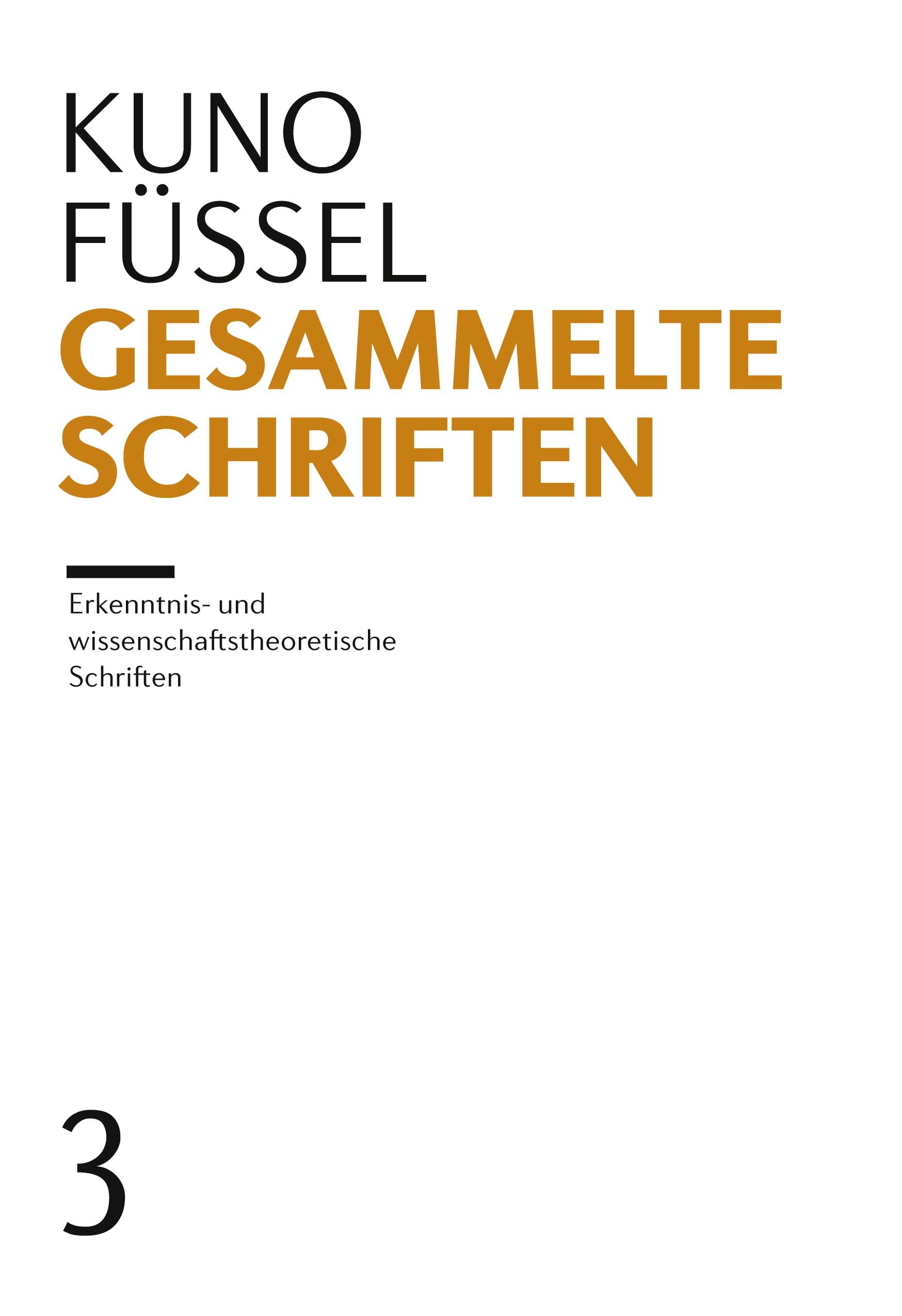 Vorderes Coverbild Gesammelte Schriften