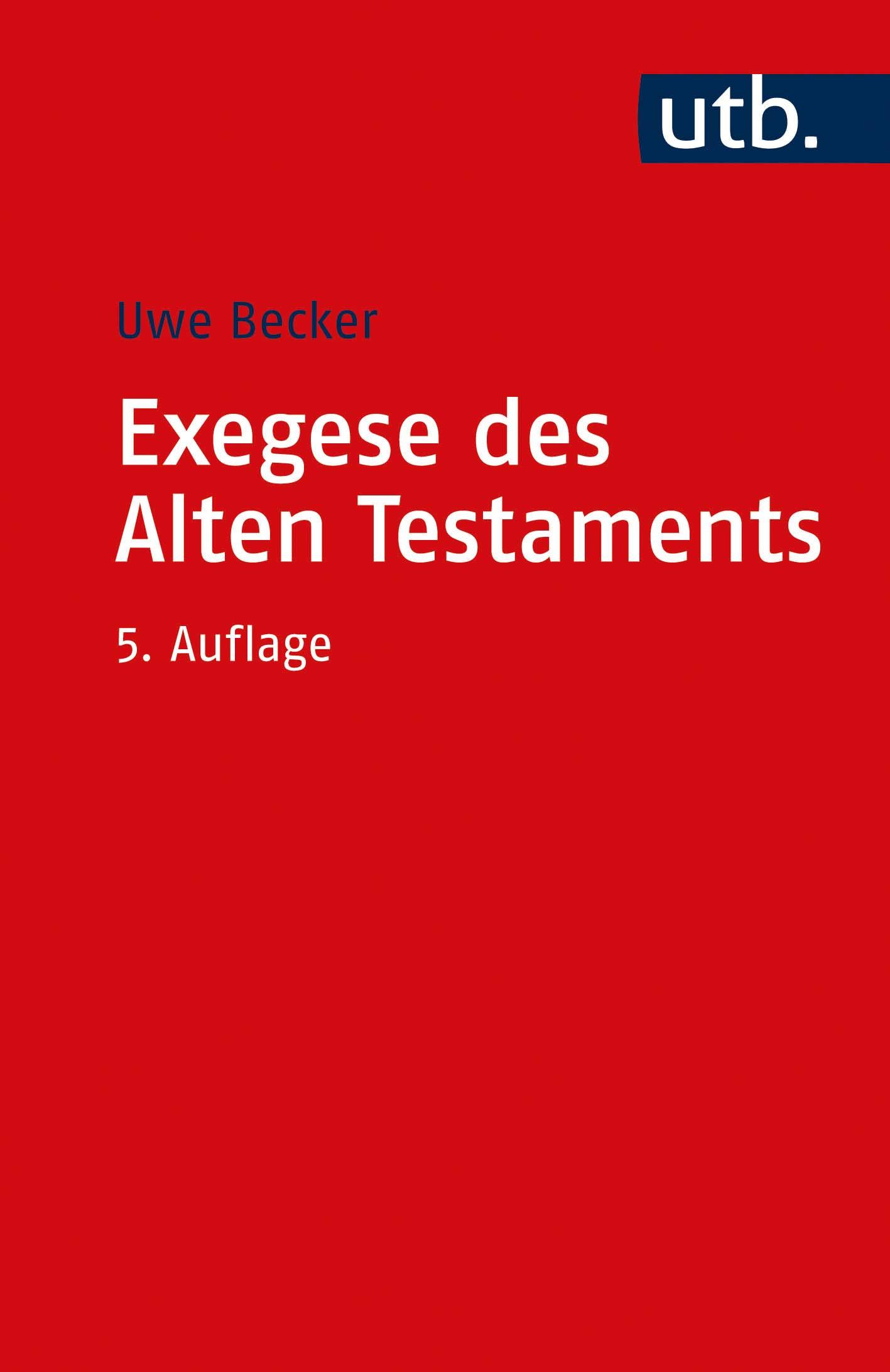 Vorderes Coverbild Exegese des Alten Testaments