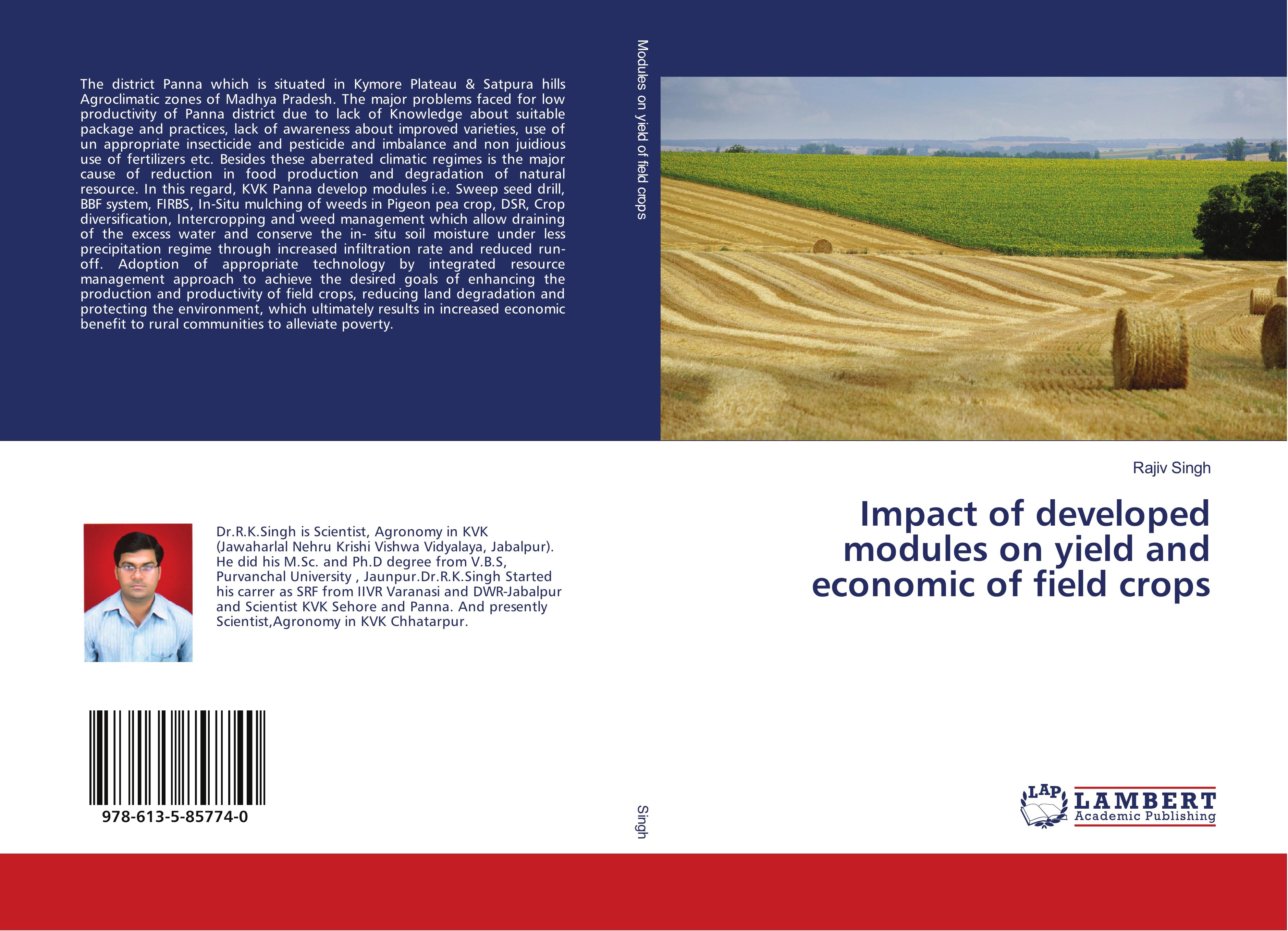 Vorderes Coverbild Impact of developed modules on yield and economic of field crops