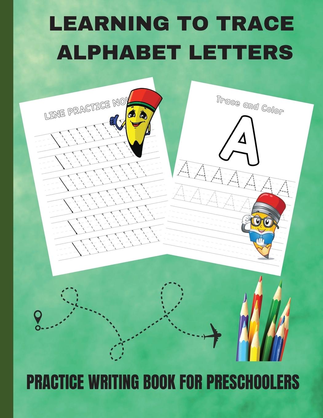 Vorderes Coverbild LEARNING TO TRACE ALPHABET LETTERS