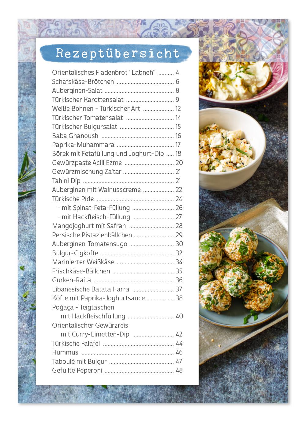 Beispielinhalt (Bild) MEZZE - Gemeinsam genießen