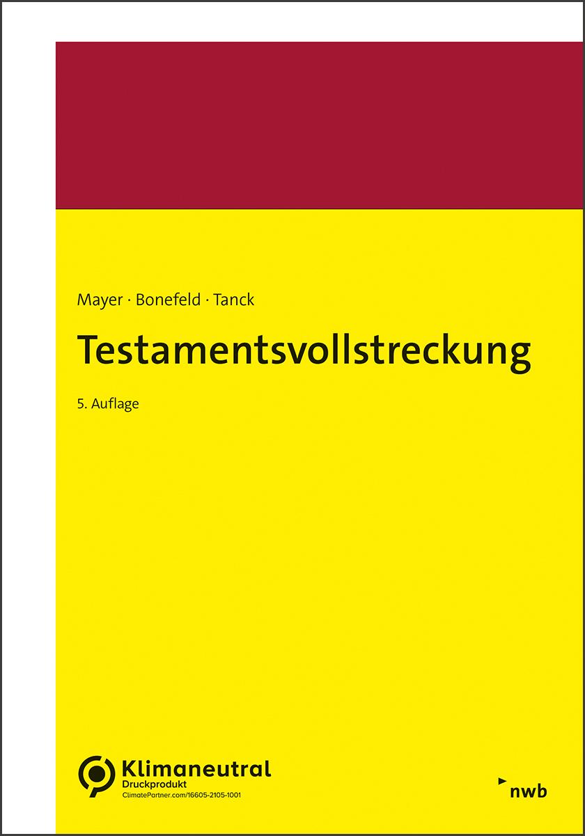 Vorderes Coverbild Testamentsvollstreckung