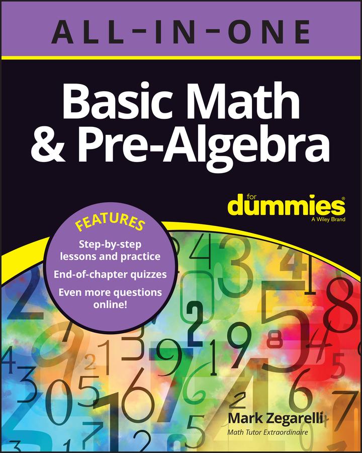 Vorderes Coverbild Basic Math & Pre-Algebra All-In-One for Dummies (+ Chapter Quizzes Online)
