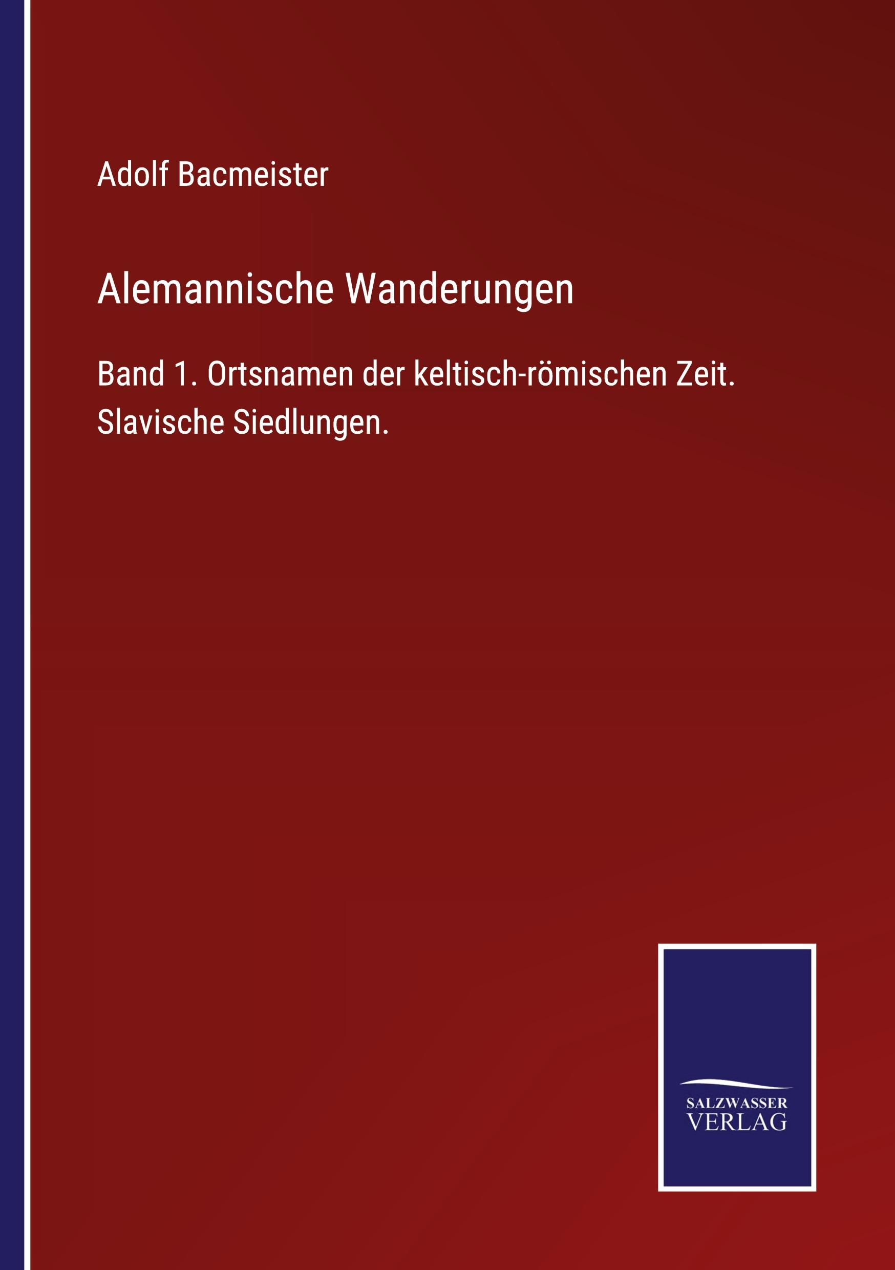 Vorderes Coverbild Alemannische Wanderungen