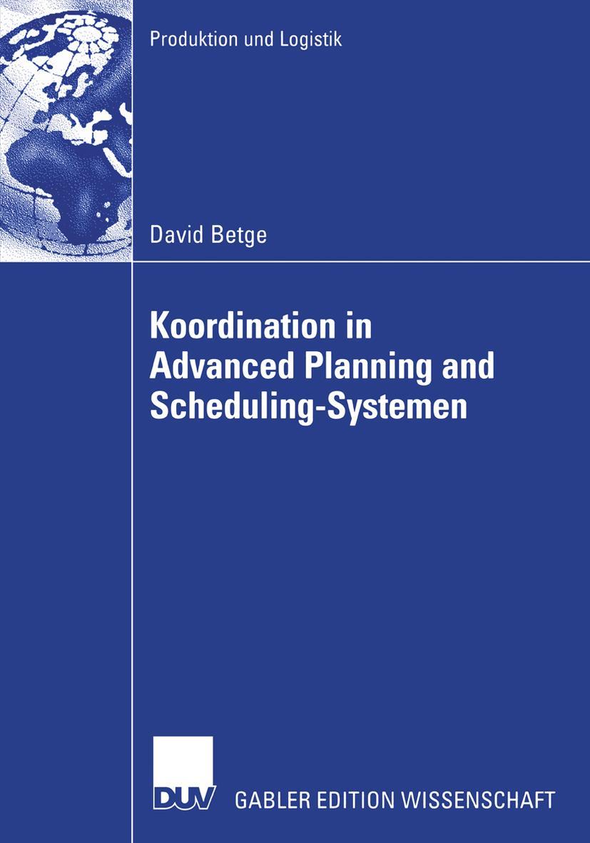 Vorderes Coverbild Koordination in Advanced Planning and Scheduling-Systemen