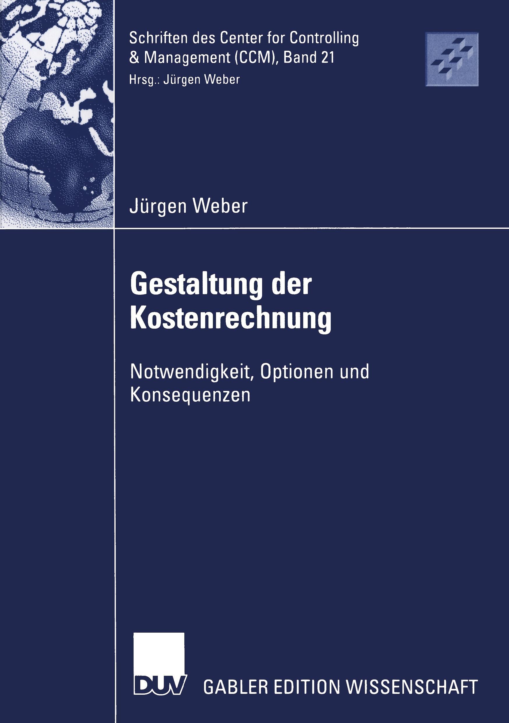 Vorderes Coverbild Gestaltung der Kostenrechnung