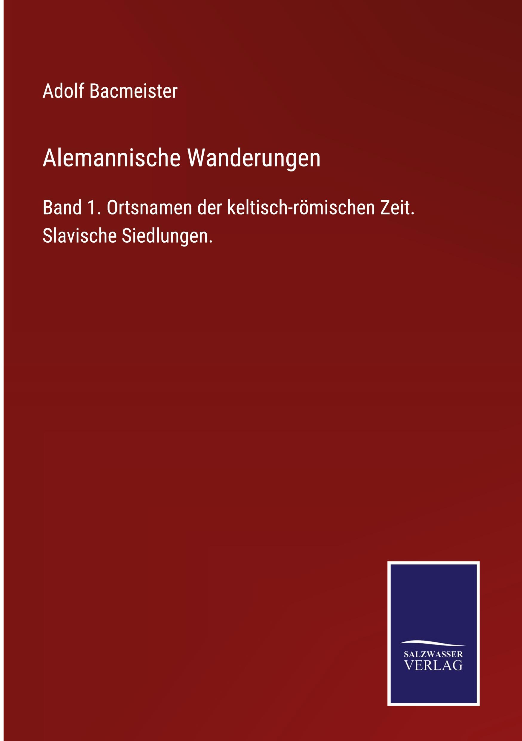 Vorderes Coverbild Alemannische Wanderungen