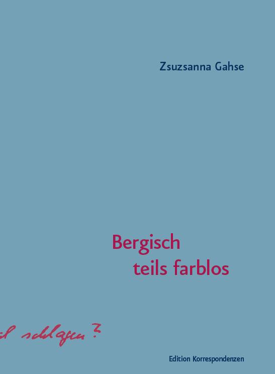 Vorderes Coverbild Bergisch teils farblos