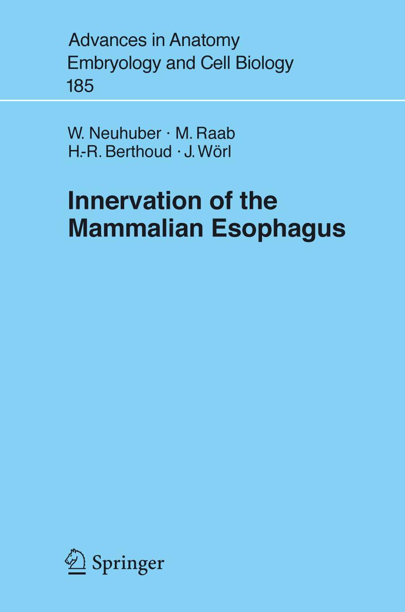 Vorderes Coverbild Innervation of the Mammalian Esophagus