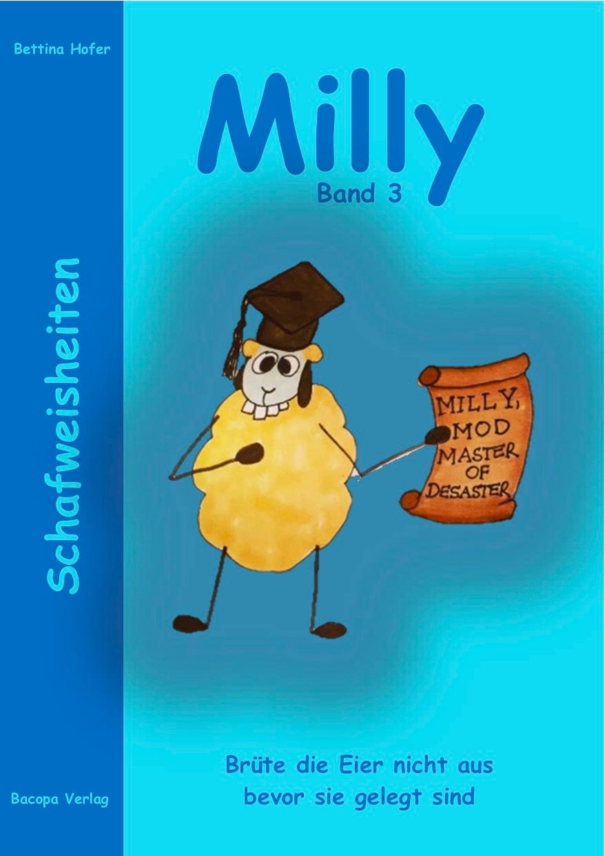 Vorderes Coverbild Milly Band 3. Schafweisheiten.