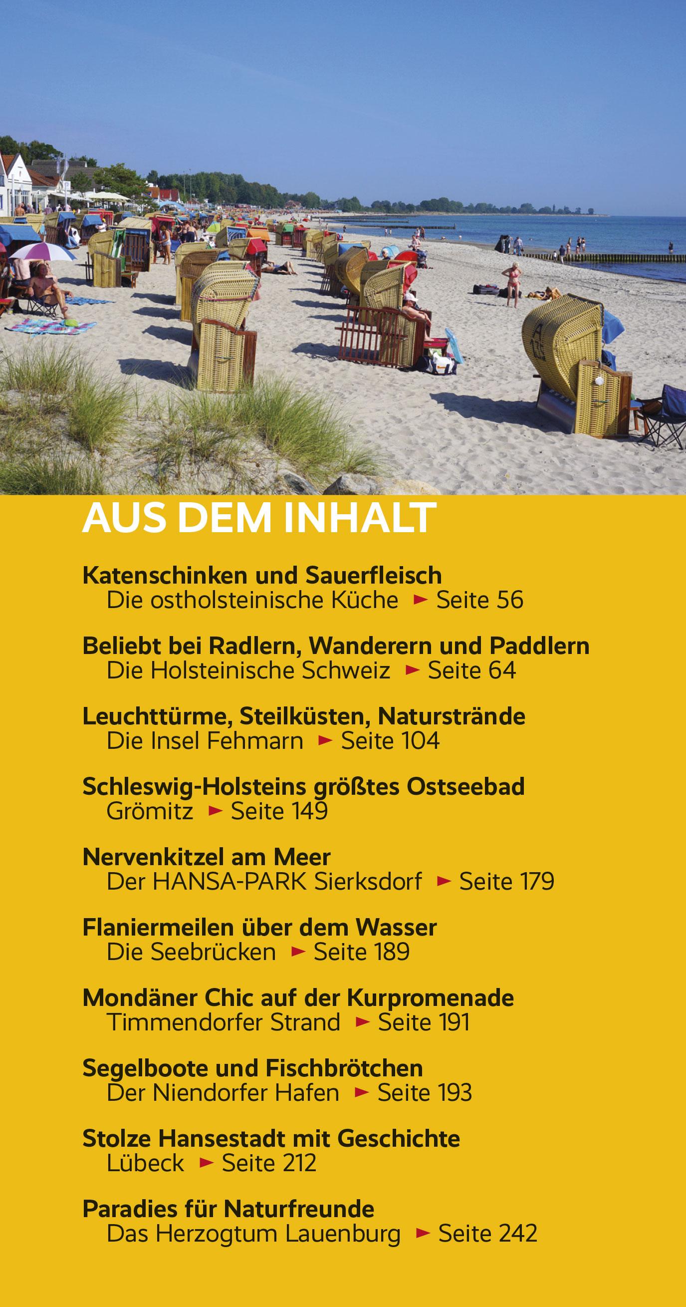 Beispielinhalt (Bild) Reiseführer Ostholstein