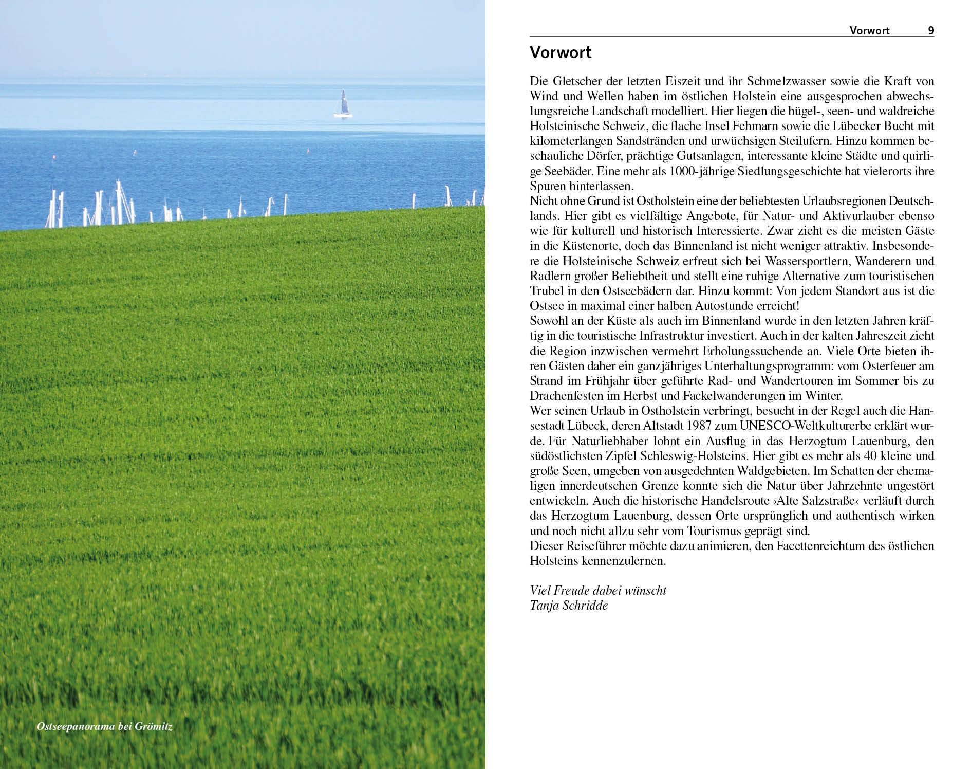 Beispielinhalt (Bild) Reiseführer Ostholstein