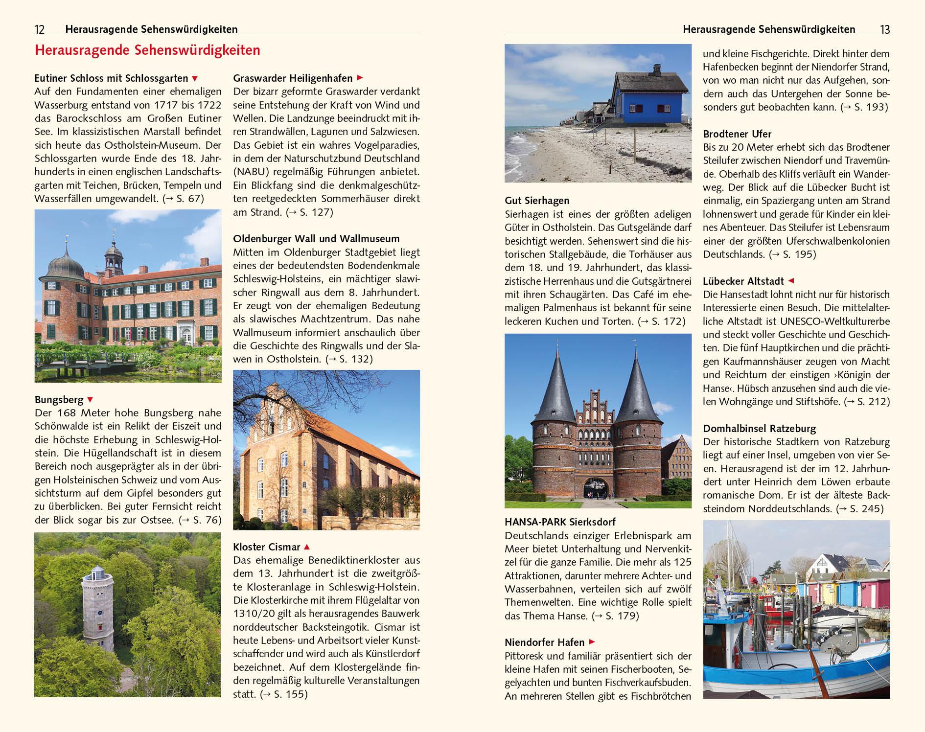 Beispielinhalt (Bild) Reiseführer Ostholstein