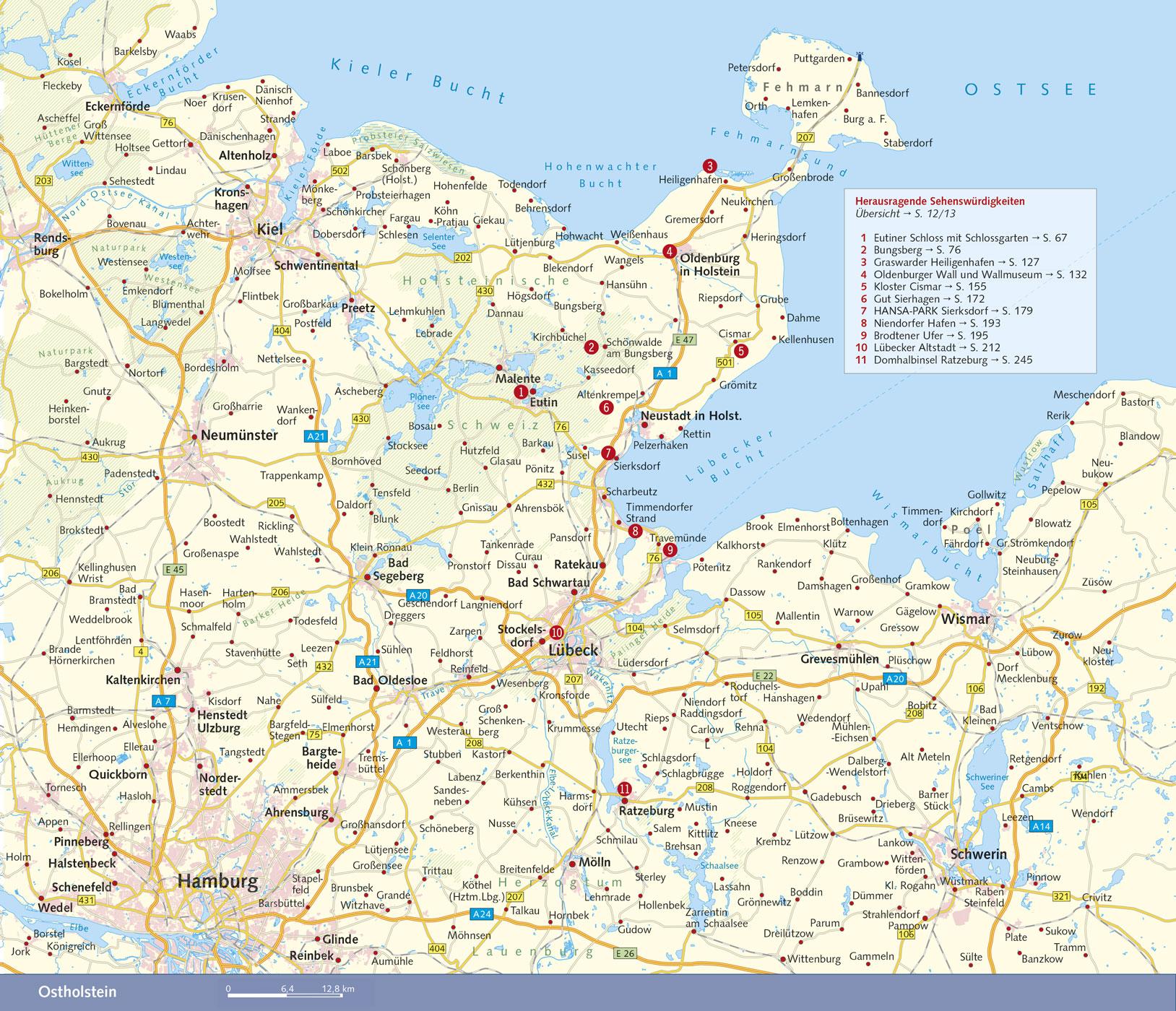 Beispielinhalt (Bild) Reiseführer Ostholstein