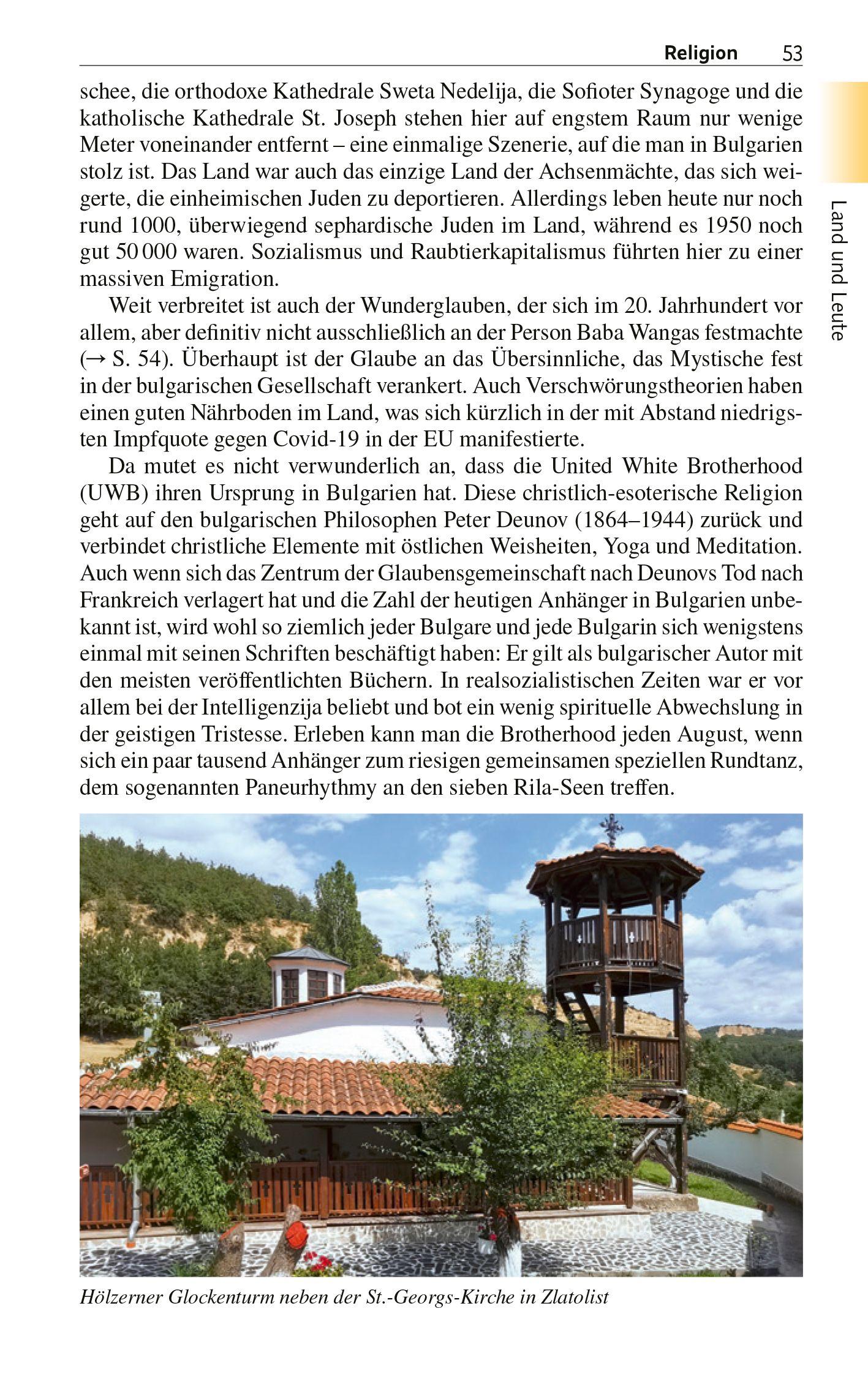 Beispielinhalt (Bild) TRESCHER Reiseführer Bulgarien