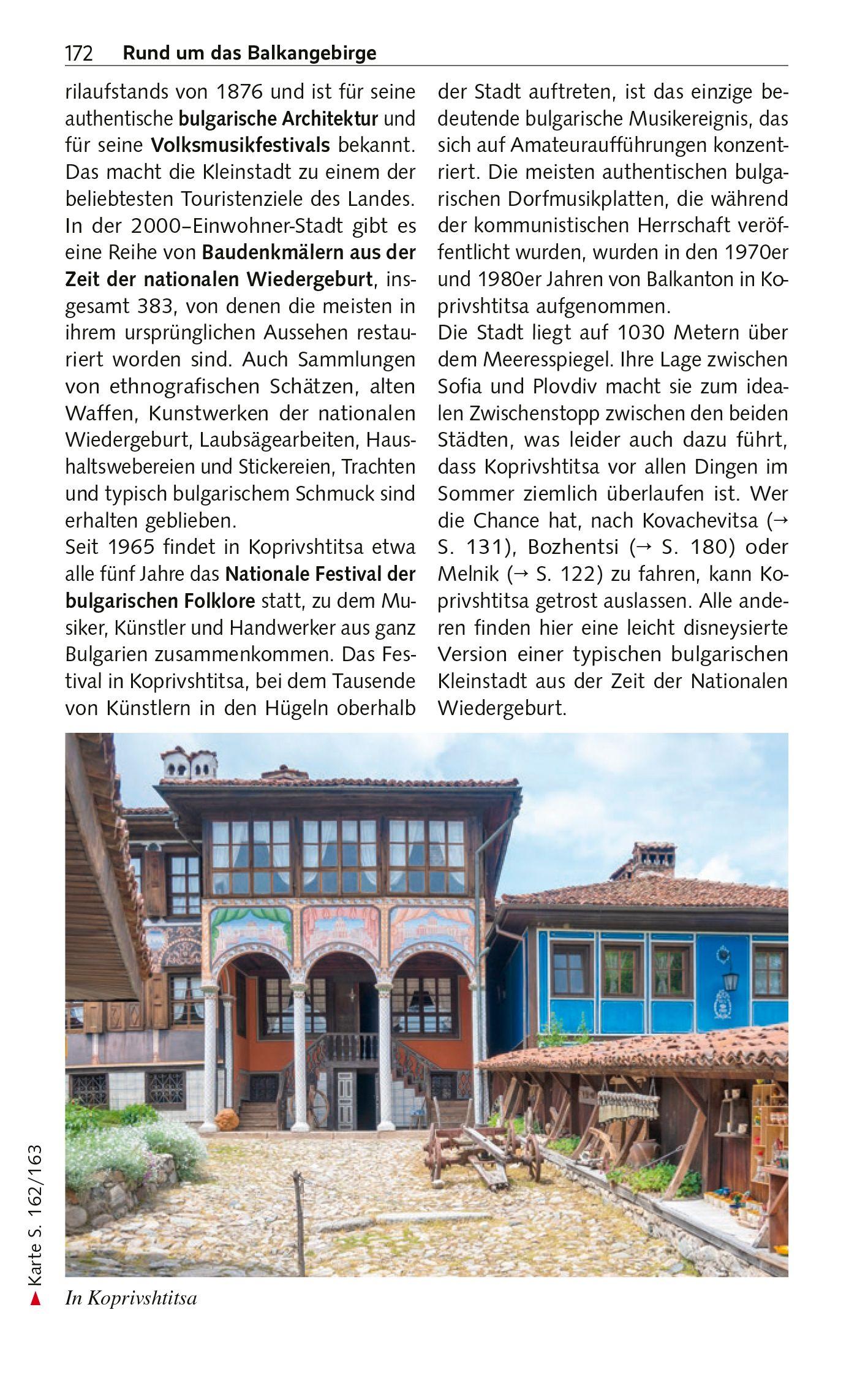 Beispielinhalt (Bild) TRESCHER Reiseführer Bulgarien