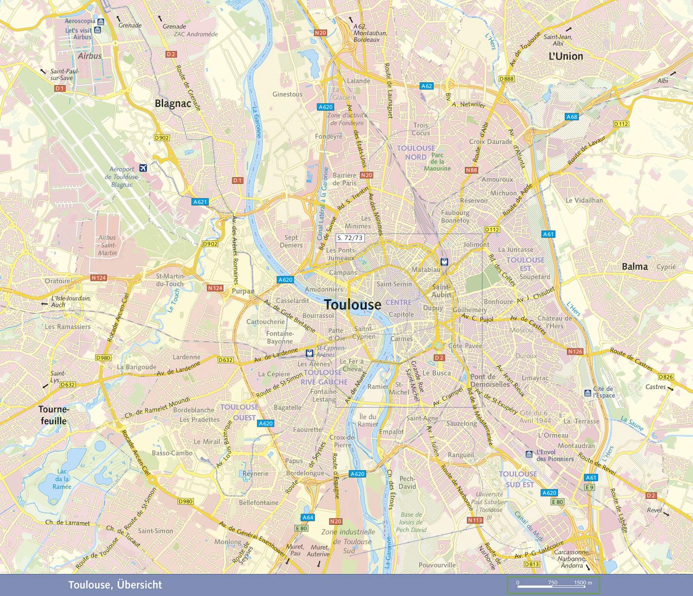 Beispielinhalt (Bild) TRESCHER Reiseführer Toulouse, Albi, Carcassonne