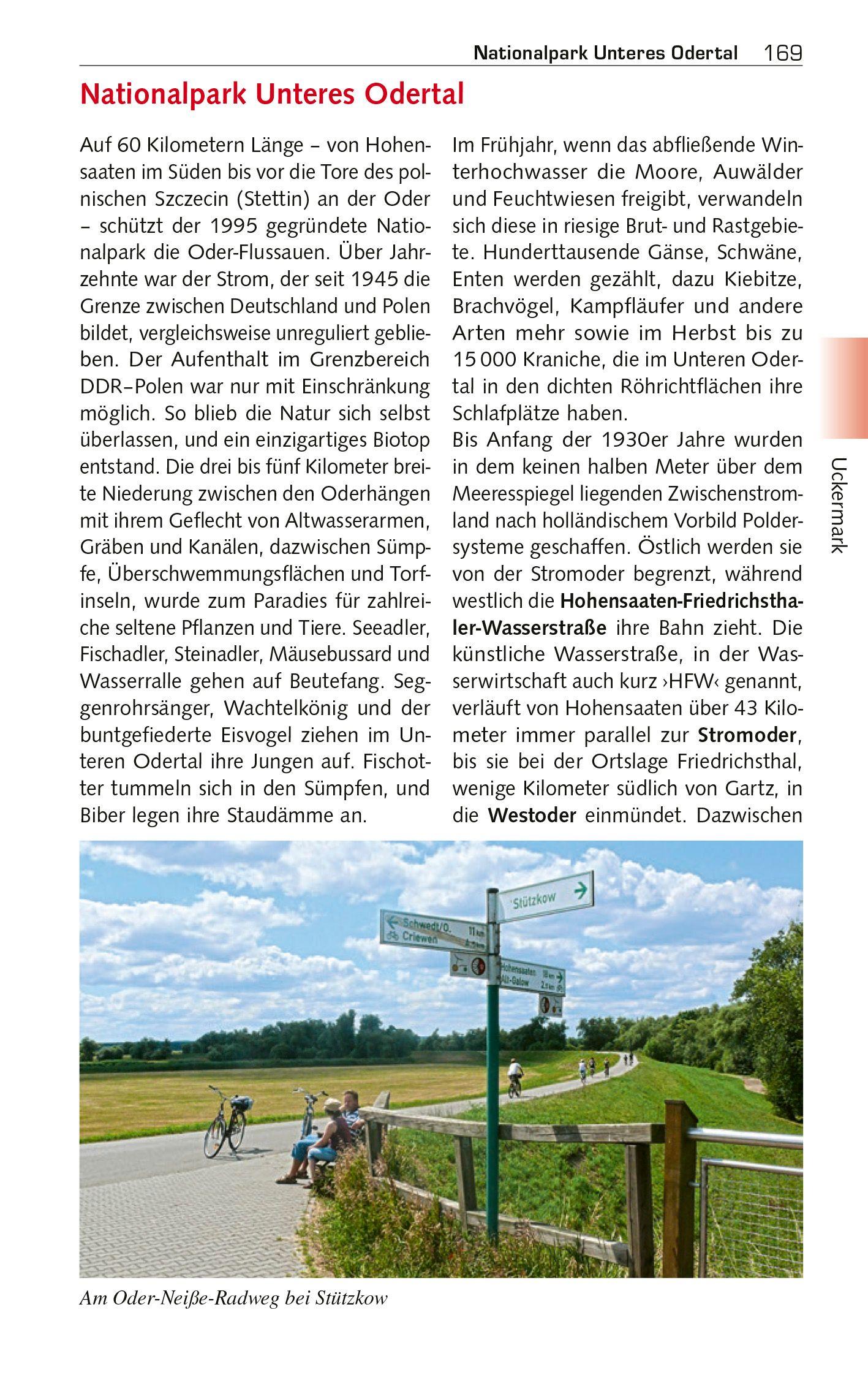 Beispielinhalt (Bild) TRESCHER Reiseführer Barnim und Uckermark