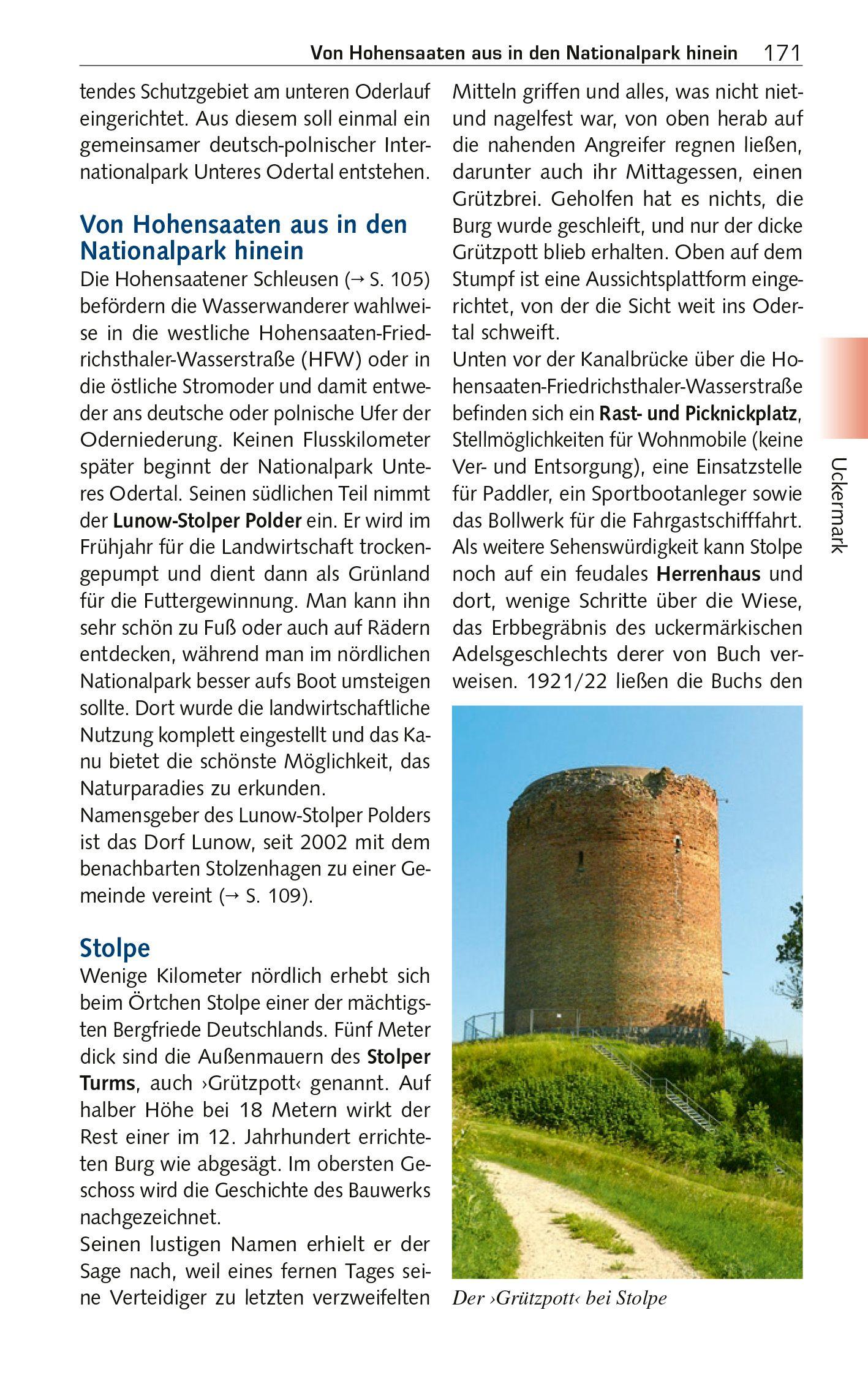 Beispielinhalt (Bild) TRESCHER Reiseführer Barnim und Uckermark