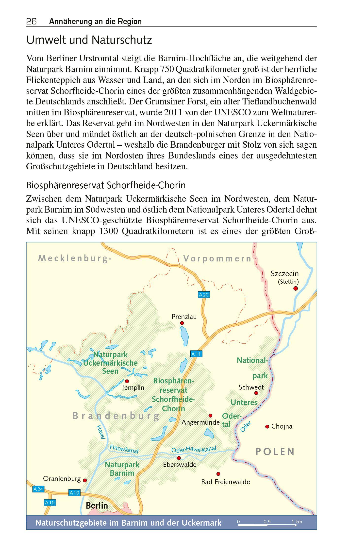 Beispielinhalt (Bild) TRESCHER Reiseführer Barnim und Uckermark