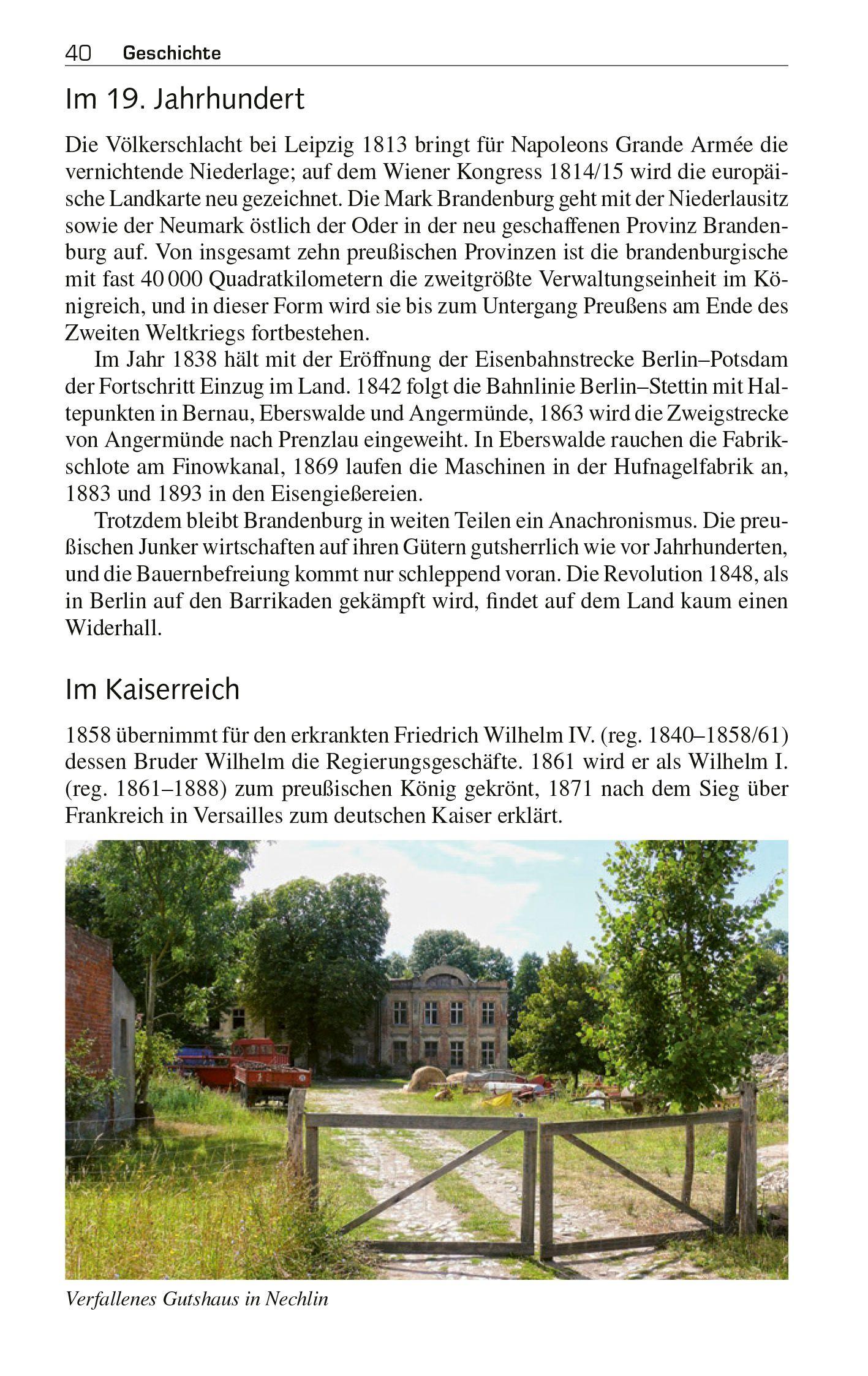 Beispielinhalt (Bild) TRESCHER Reiseführer Barnim und Uckermark