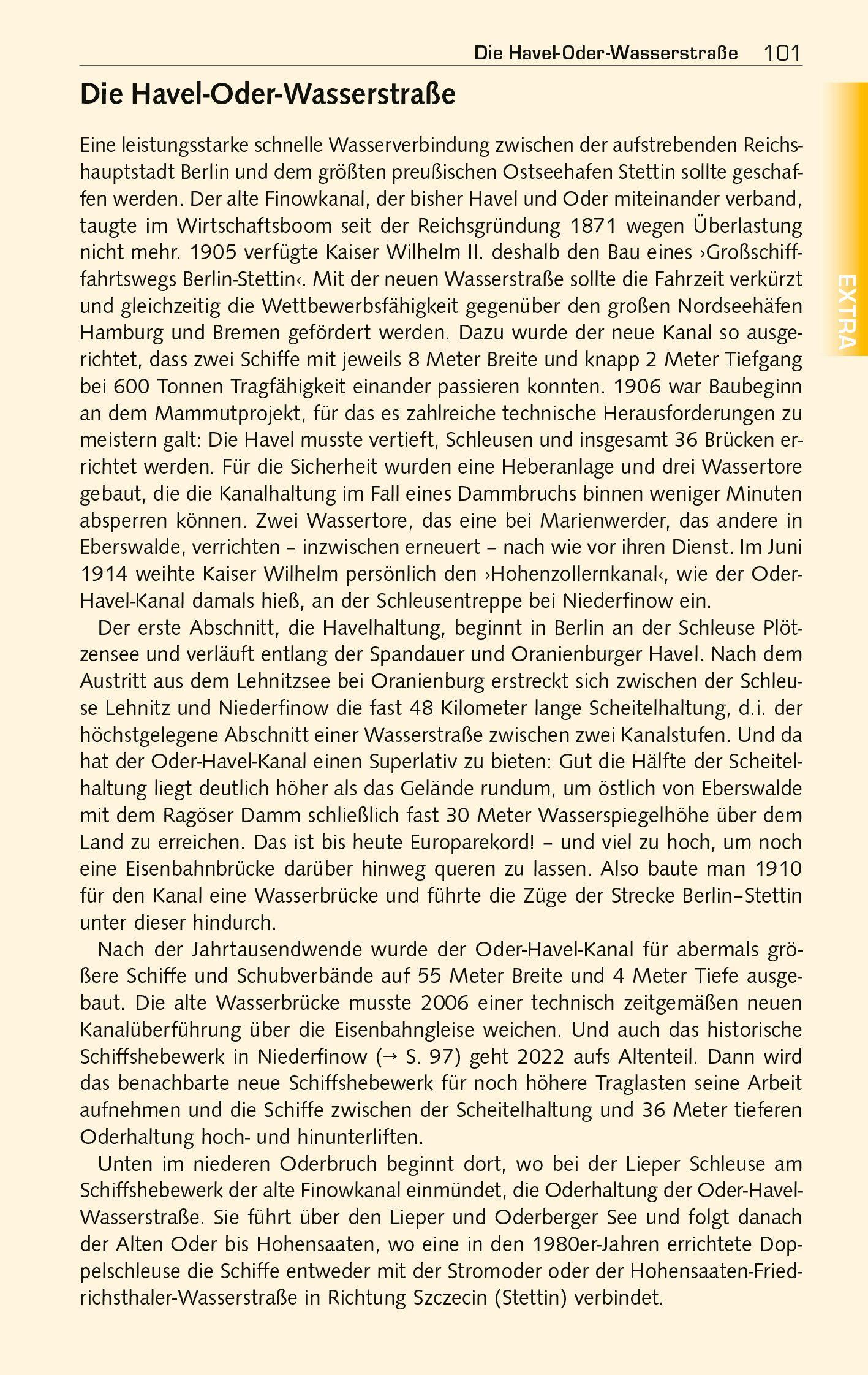 Beispielinhalt (Bild) TRESCHER Reiseführer Barnim und Uckermark